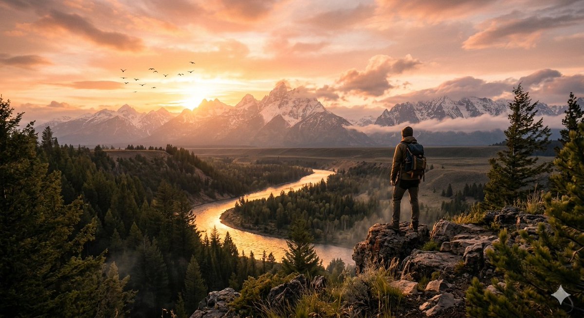 Preview image for Cinematic Mountain Sunset prompt