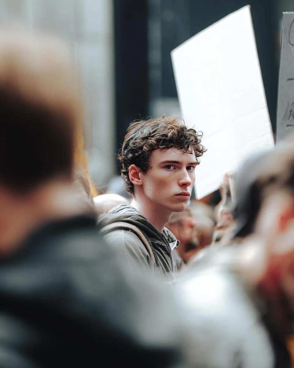 Cinematic Photojournalism of a Protest Subject - AIプロンプト