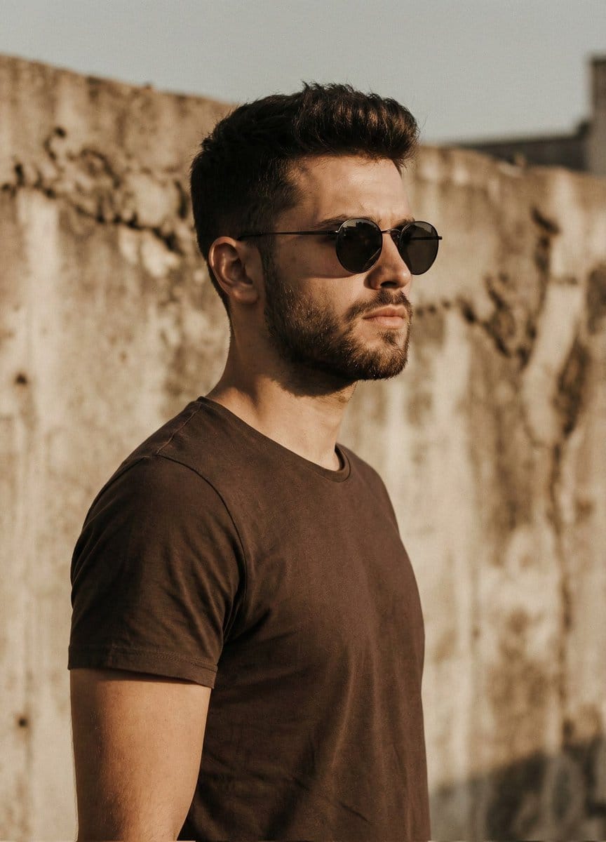 Cinematic Portrait of Man in Streetwear - AI Generated Character Style Image Example