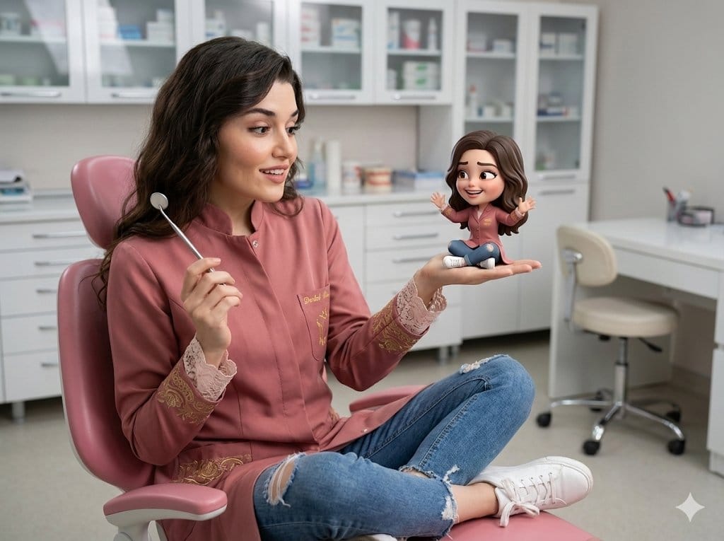 Cinematic Portrait with 3D Chibi Miniature Prompt - نص توجيهي للذكاء الاصطناعي