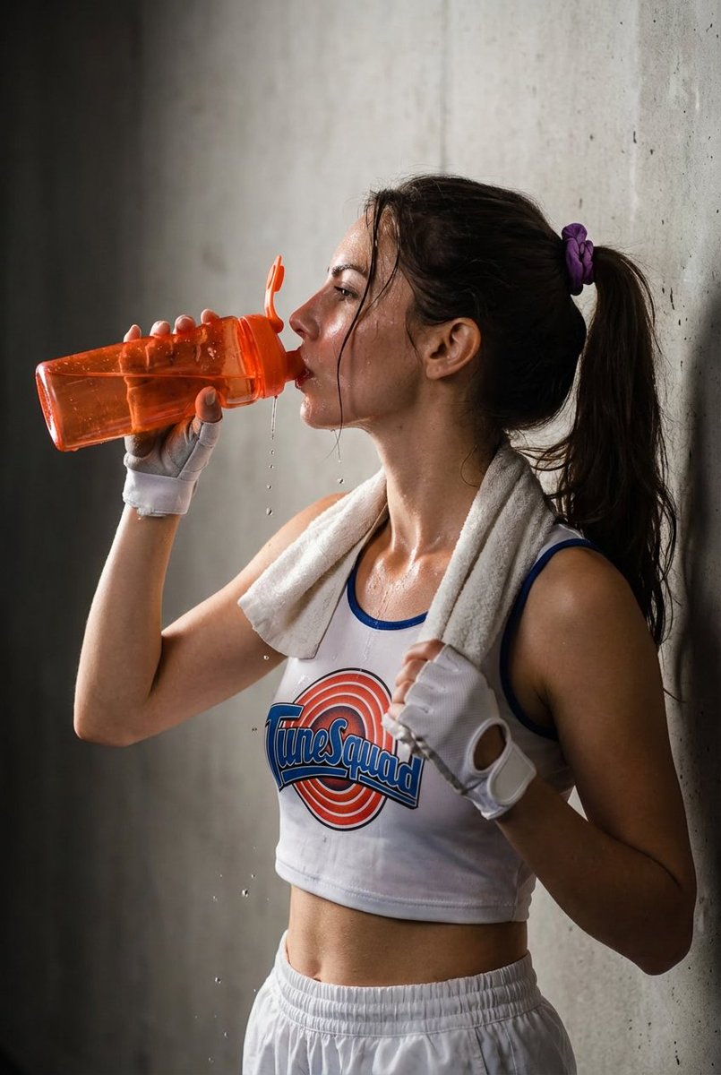 Preview image for Cinematic Retro Sportswear Portrait prompt