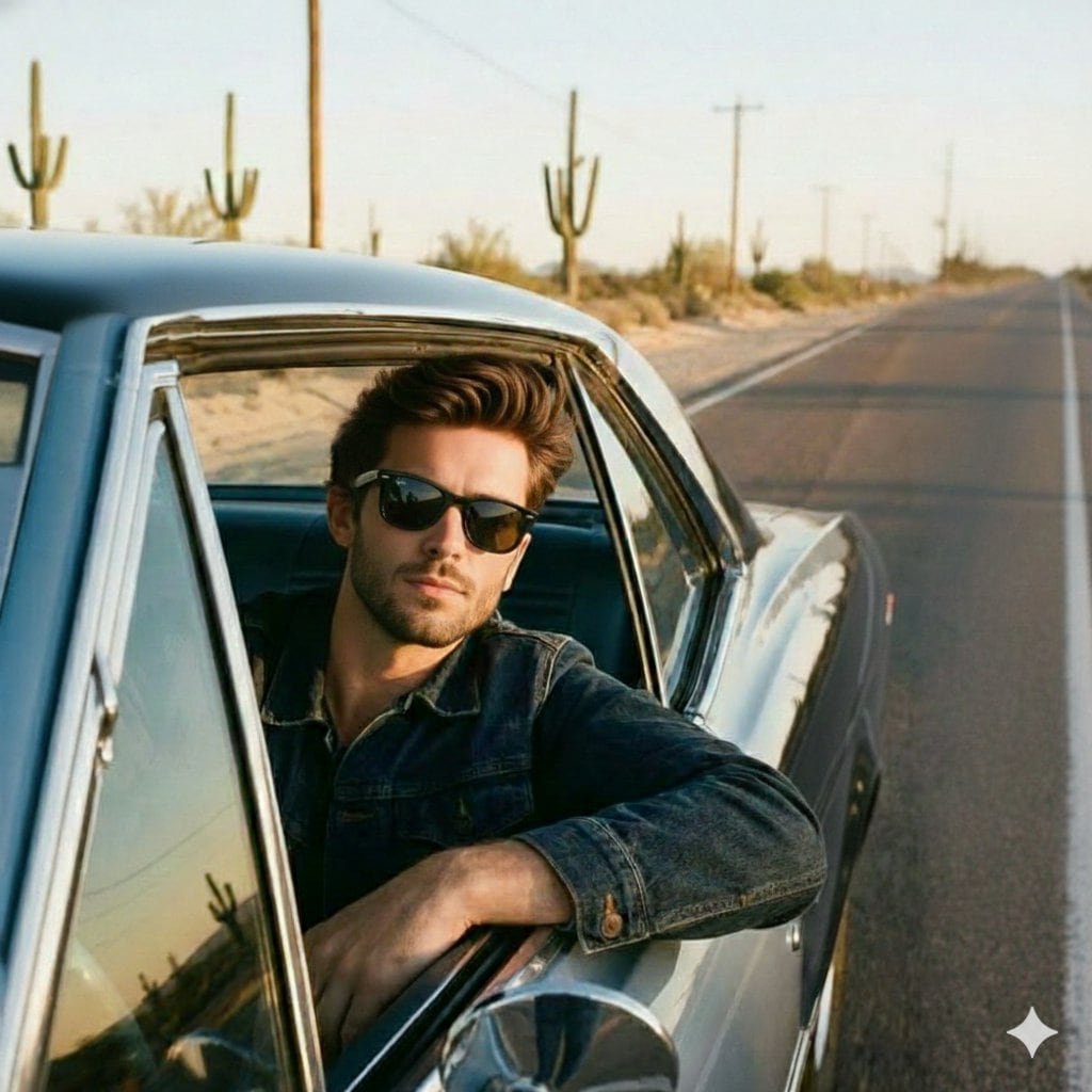 Cinematic Road Trip Portrait Prompt - KI-Prompt