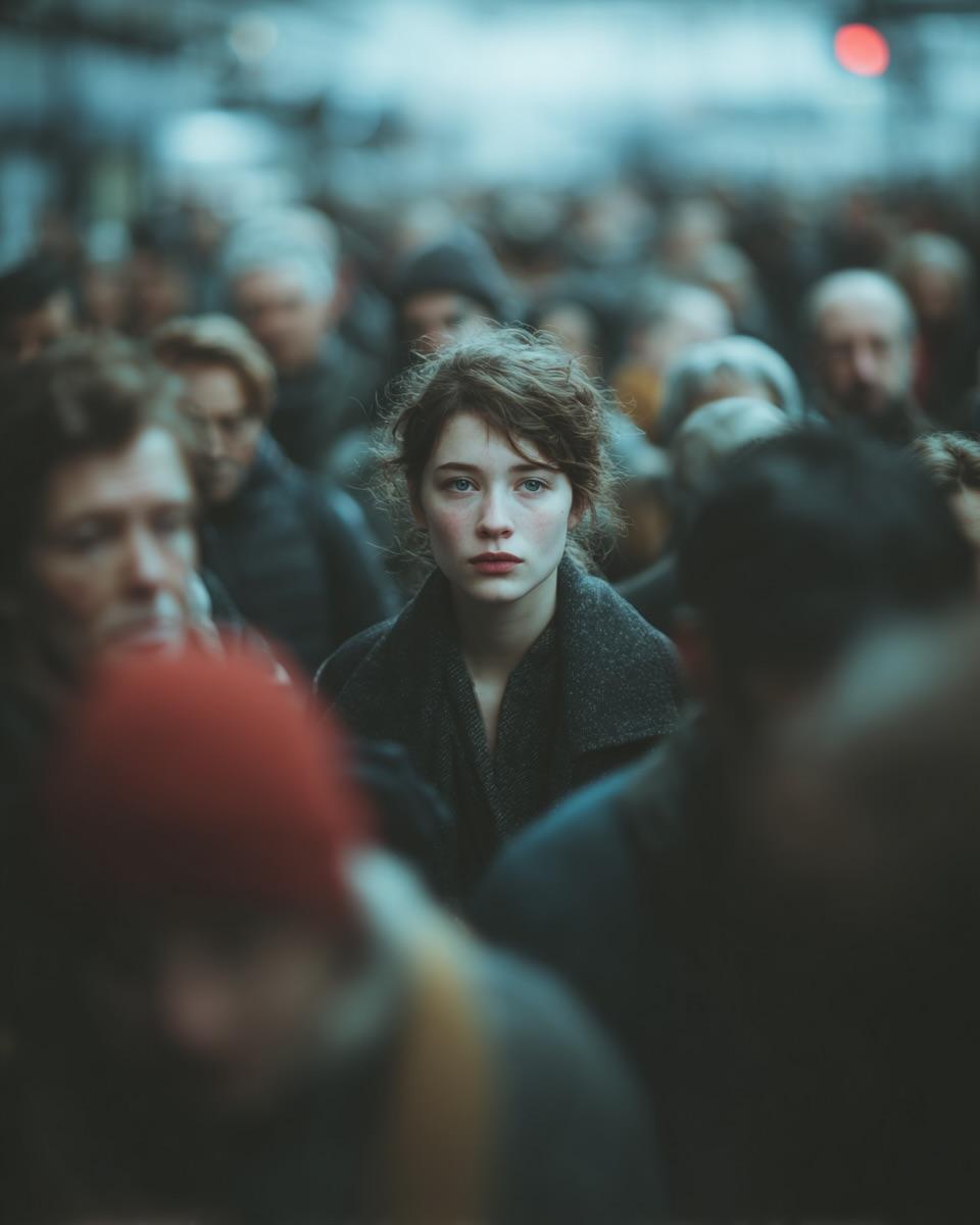 Cinematic Street Photography Caption and Visual Style - AI Generated Realistic Style Image Example