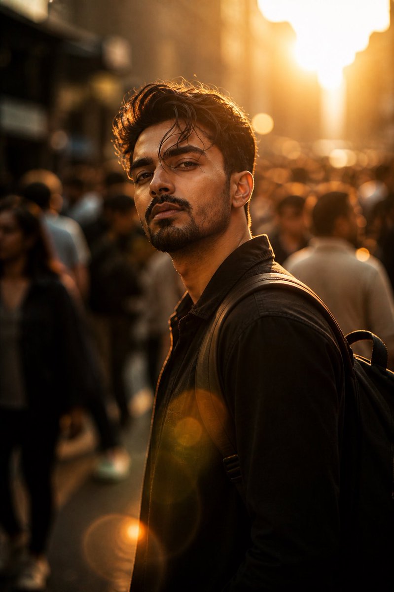 Preview image for Cinematic Urban Portrait prompt