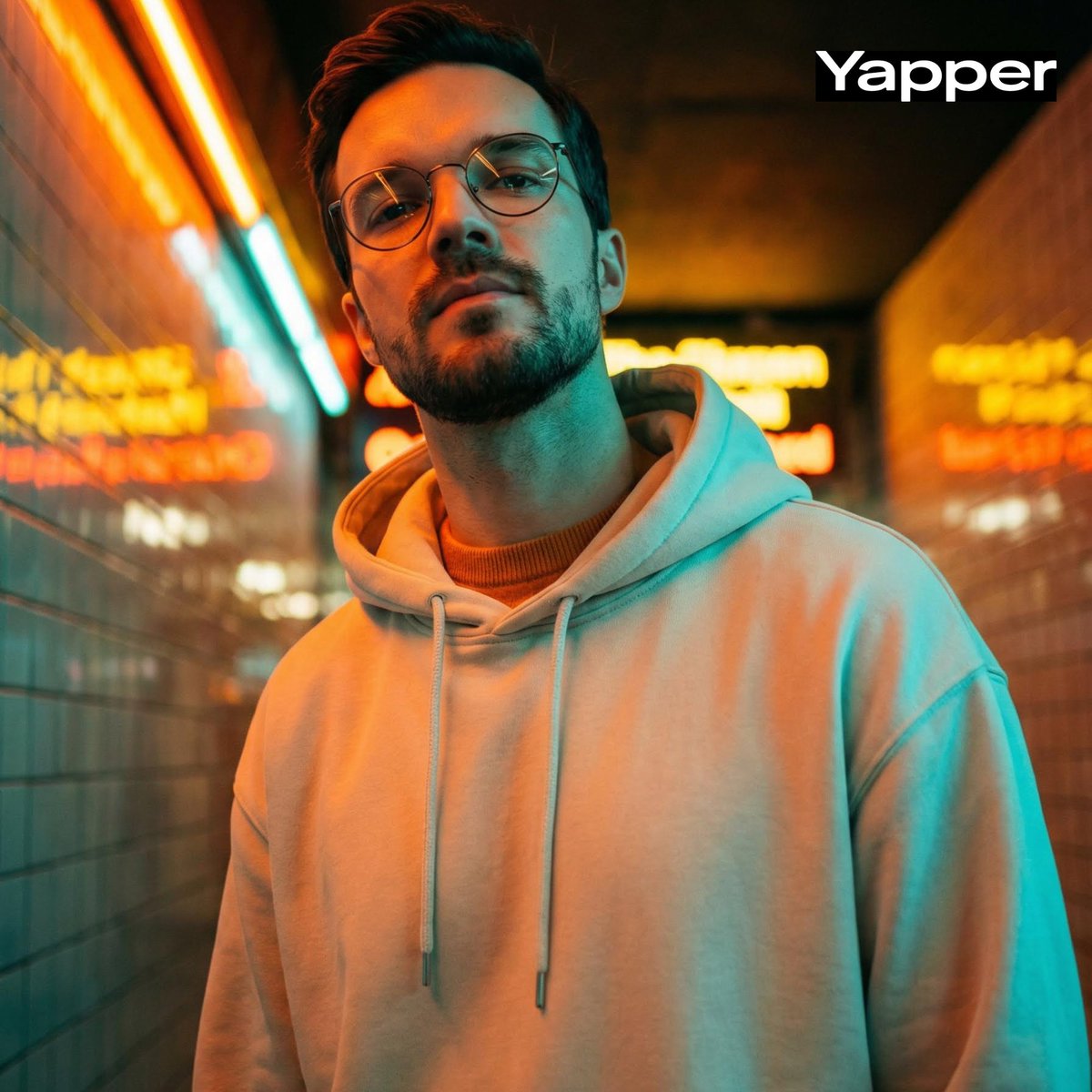 Preview image for Cinematic Urban Streetwear Portrait with Neon Lighting prompt