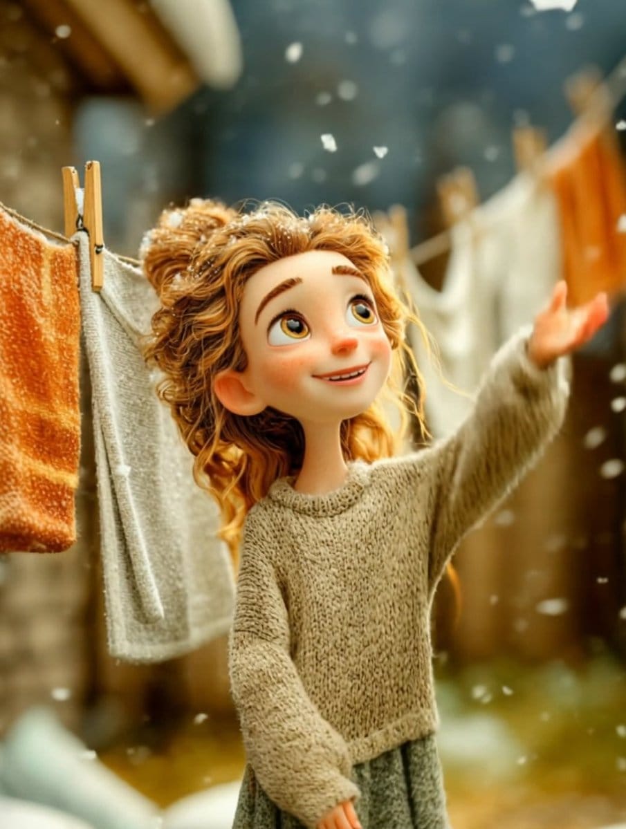 Cinematic Winter Portrait of Childlike Wonder Prompt - AI 프롬프트