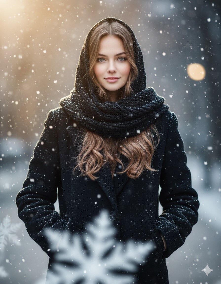 Cinematic Winter Portrait Prompt - KI-Prompt