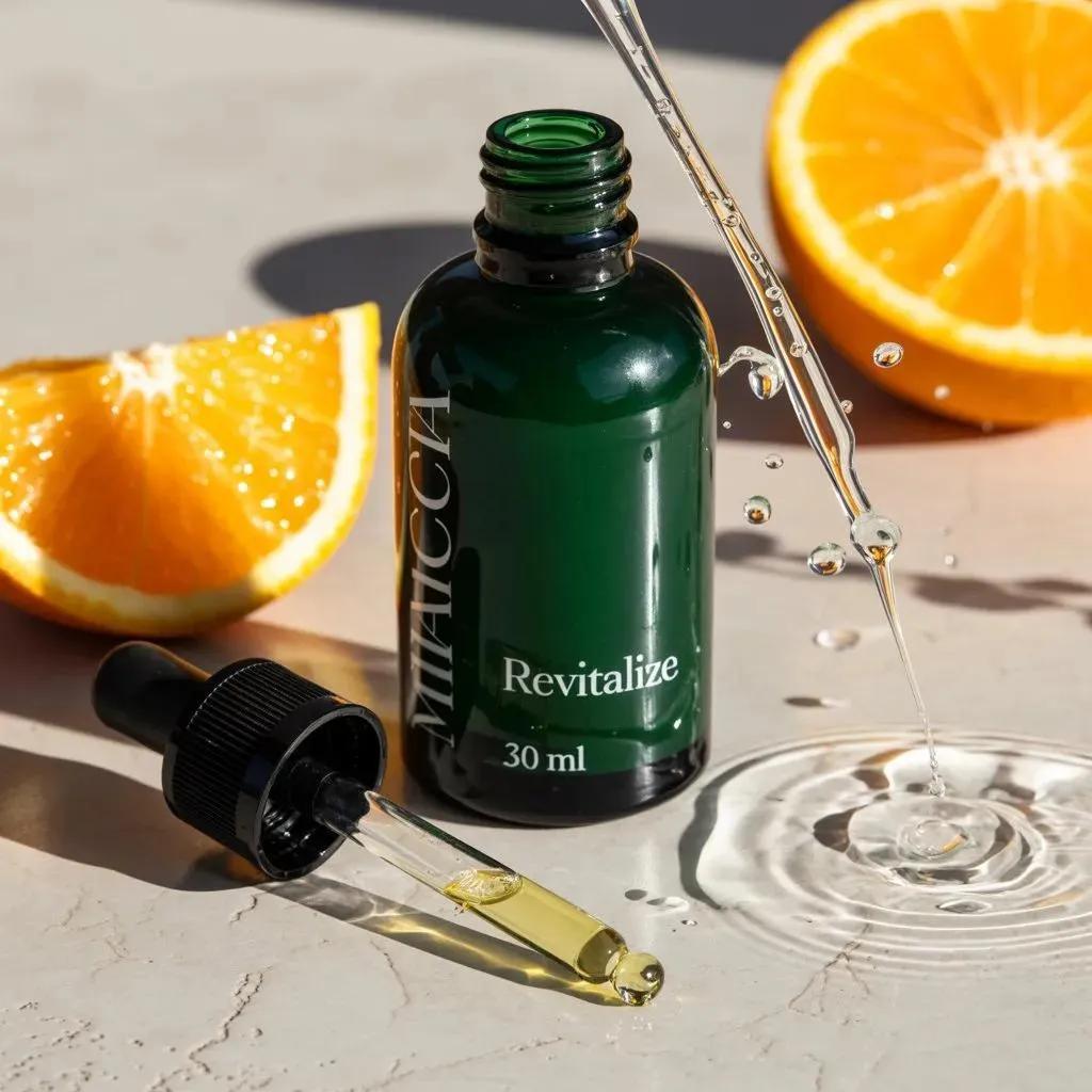Preview image for Citrus Skincare Product Macro Photography Prompt prompt