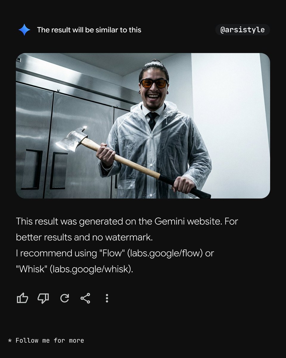Preview image for Clinical, High-Contrast Portrait with Axe and Raincoat Prompt prompt