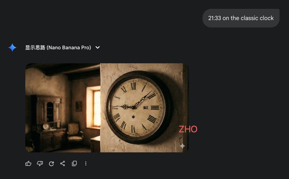 Clock face time rendering test - AI Generated 3d Style Image Example
