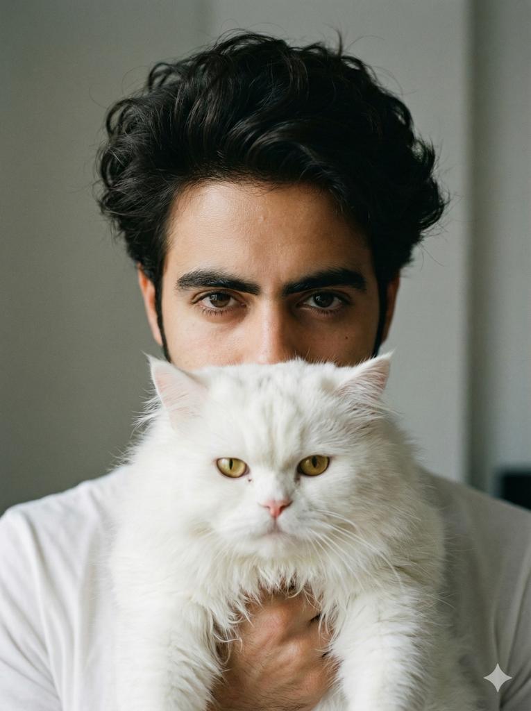 Close-up Portrait with Persian Cat Free Generator - AI Image Prompt for ...
