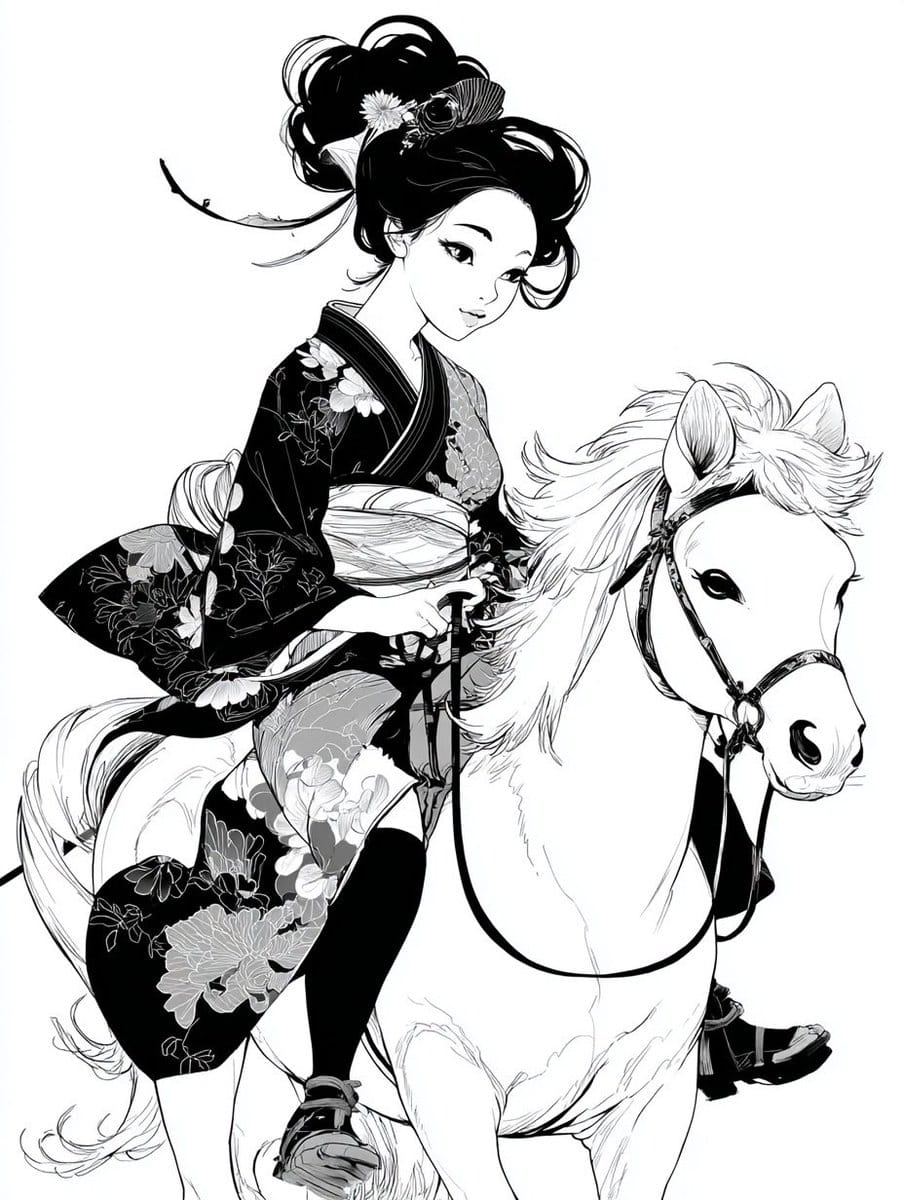 Colorful New Year's Illustration Prompt - AI Generated AI Art Style Image Example