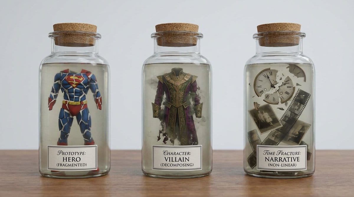 Conceptual Frame: Absurd Specimen Jar Study - AI Generated 3d Style Image Example