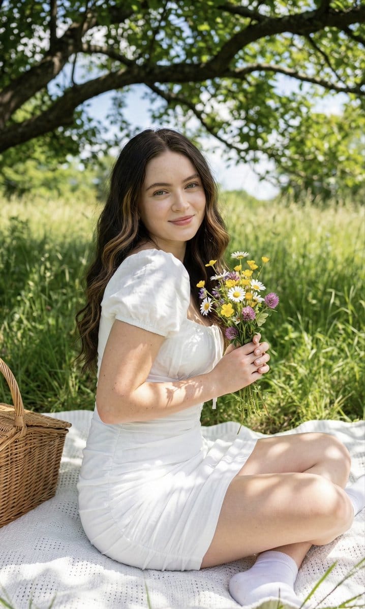 Preview image for Cottagecore Picnic Portrait Prompt prompt