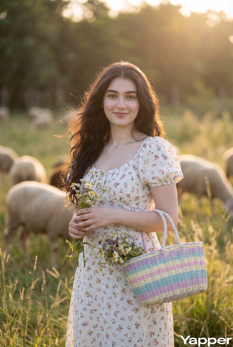 Cottagecore Pastoral Portrait Prompt - AI Art AI Generated Artwork