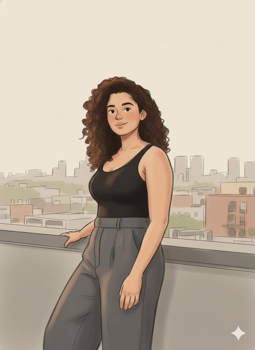 Cozy Marker and Pencil Illustration from Reference - AI Generated AI Art Style Image Example