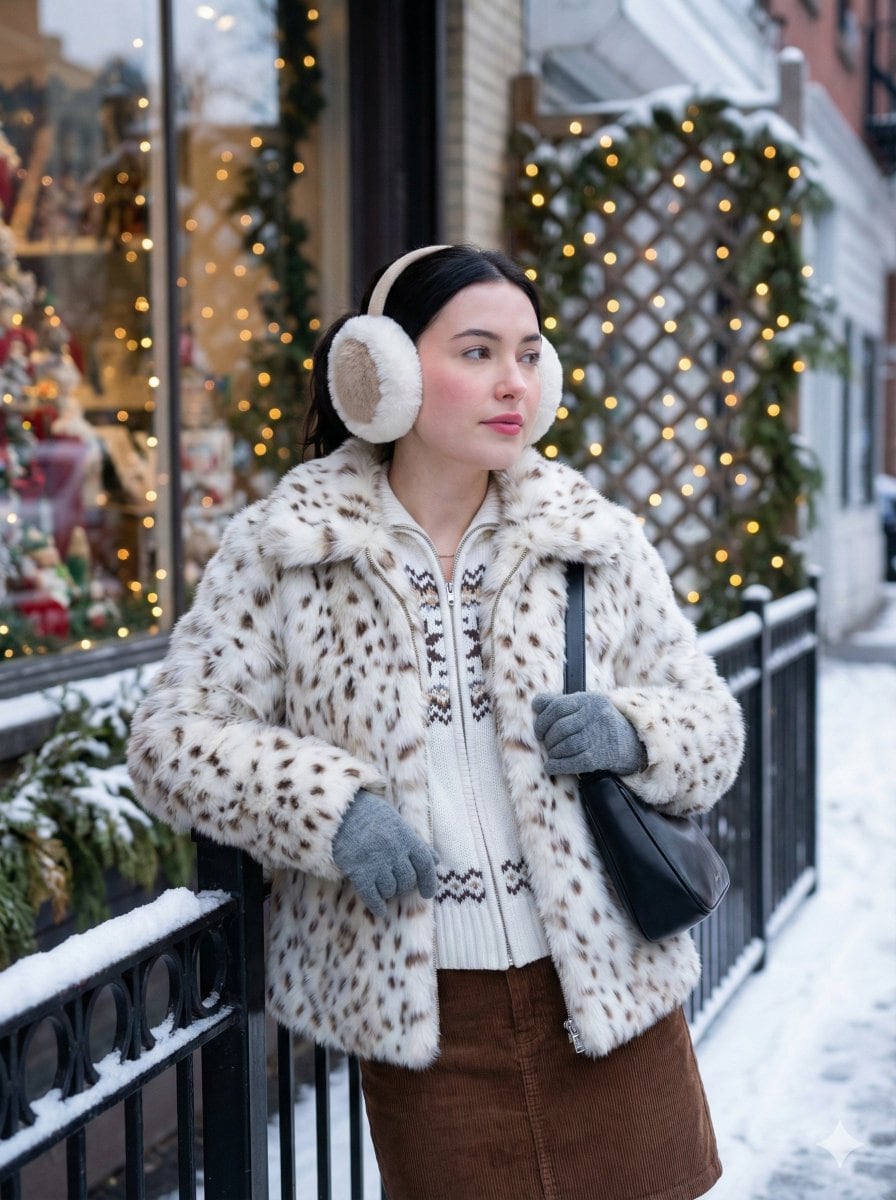 Cozy Winter Street Fashion Portrait Prompt - Prompt de IA