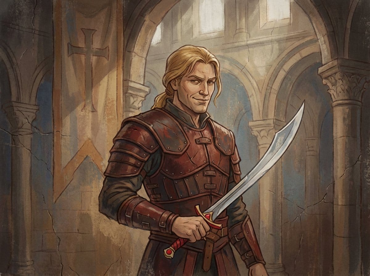 Crusader propaganda fresco (variant) - AI Generated Traditional art Style Image Example