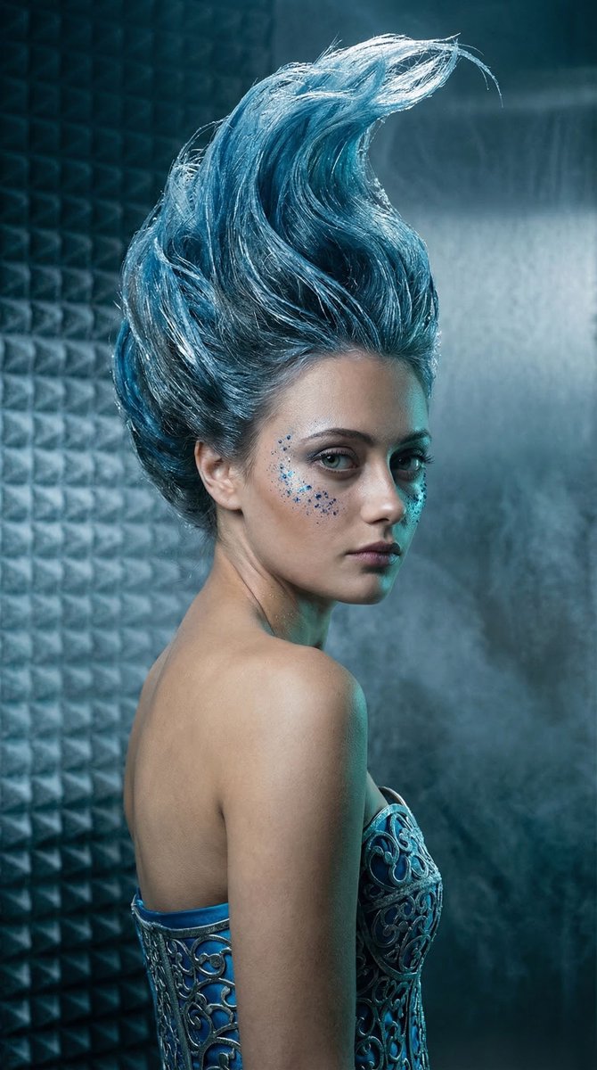 Preview image for Cryogenic Surreal Editorial Portrait prompt
