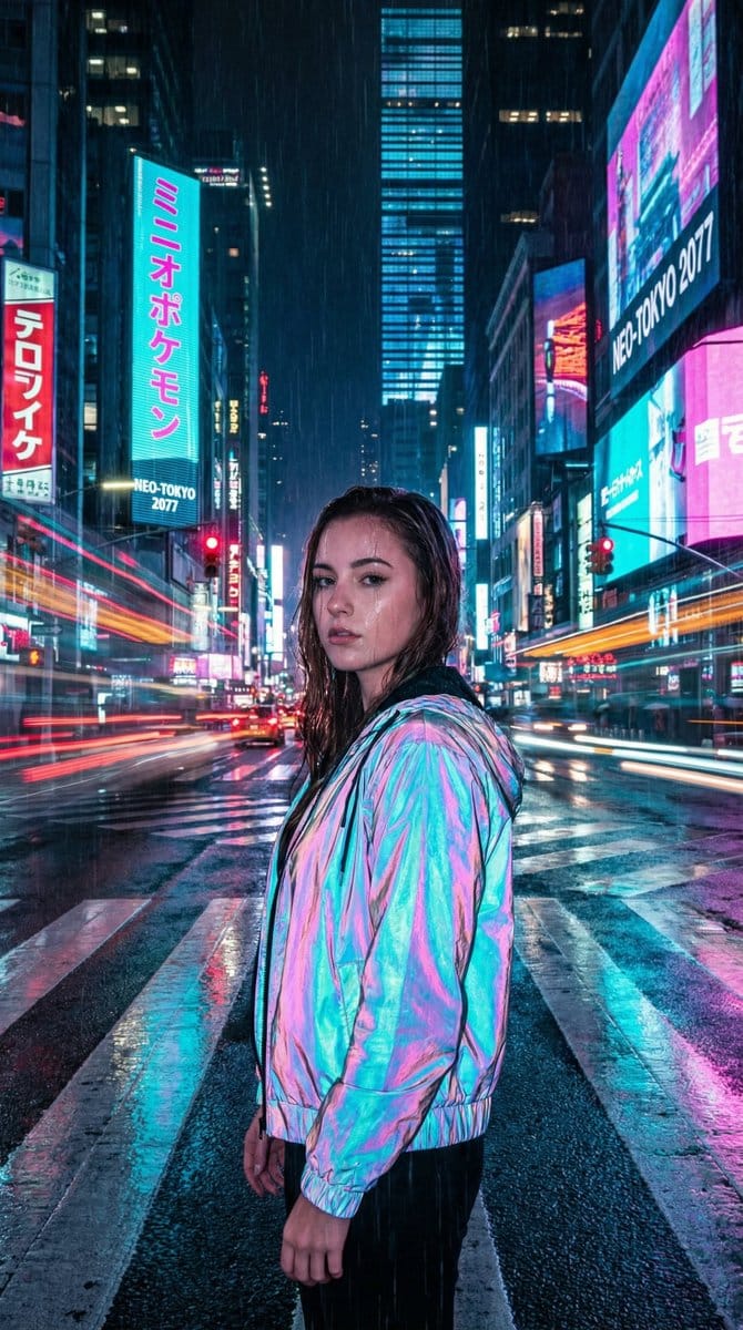 Cyberpunk City Night Scene - Prompt IA