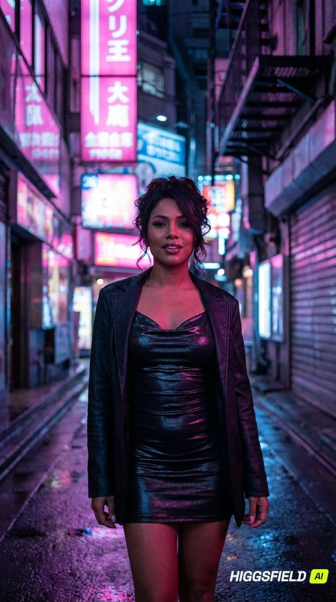 Cyberpunk Neon City Street Photography Prompt - Prompt IA