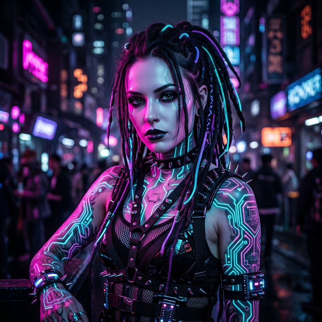 Preview image for Cyberpunk Portraiture JSON Prompt prompt