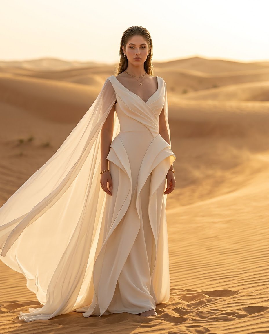 Preview image for Desert Fashion Portrait Prompt prompt
