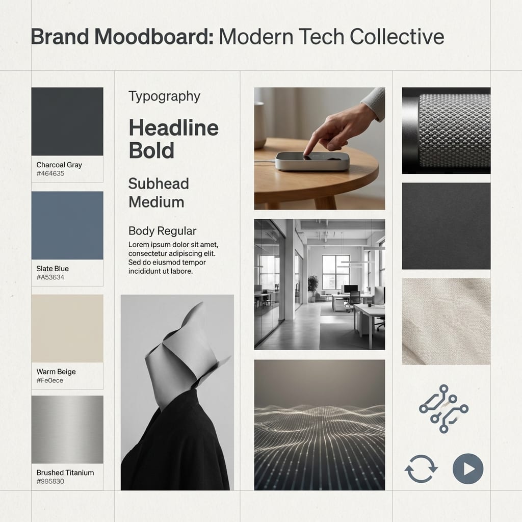 Designer-Grade Brand Moodboard Generation Prompt - Prompt de IA