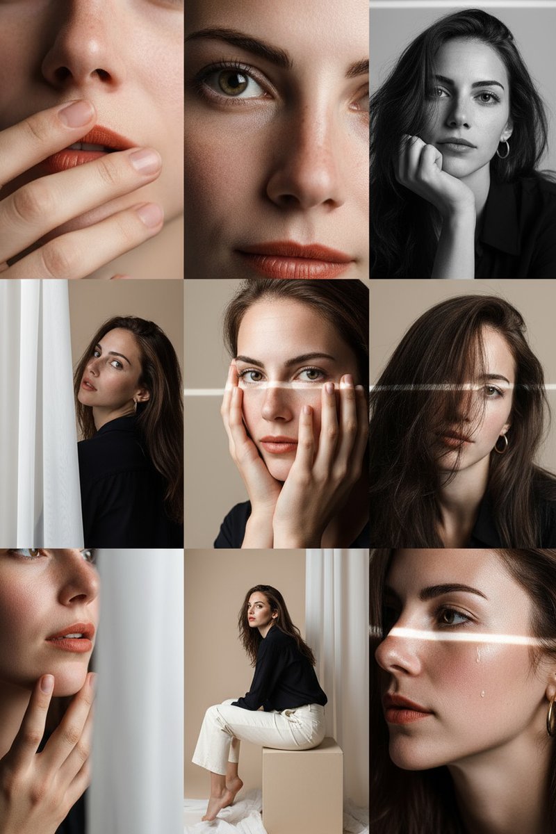 Preview image for Detailed 3x3 Photo Grid for Gemini Nano-Banana prompt