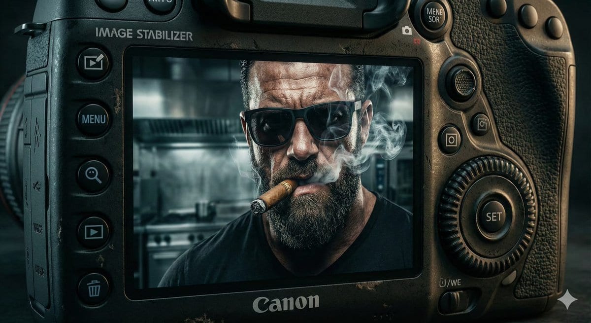 Digital Camera Screen Portrait - Промпт ИИ