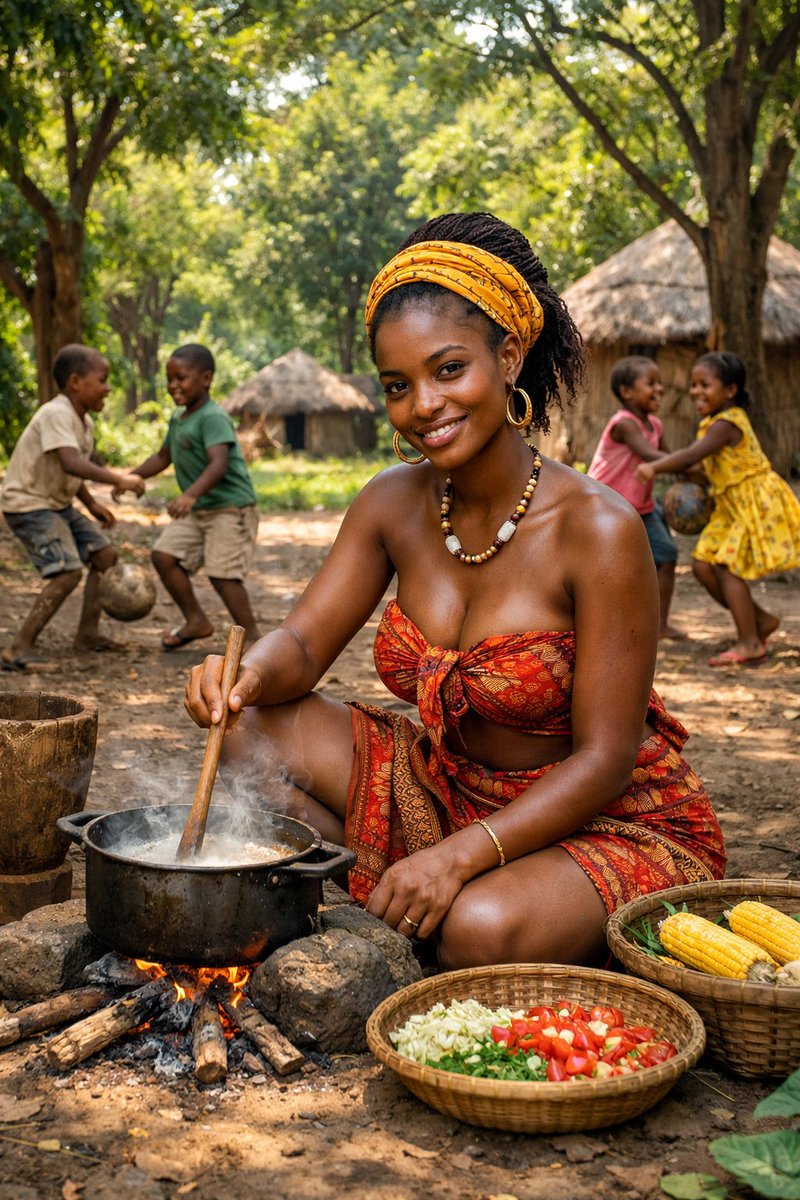 Preview image for Documentary Photo of African Village Scene prompt