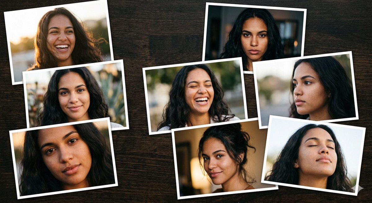 Preview image for Dominican Woman Portrait Collage Generation Request for Nano Banana Pro prompt