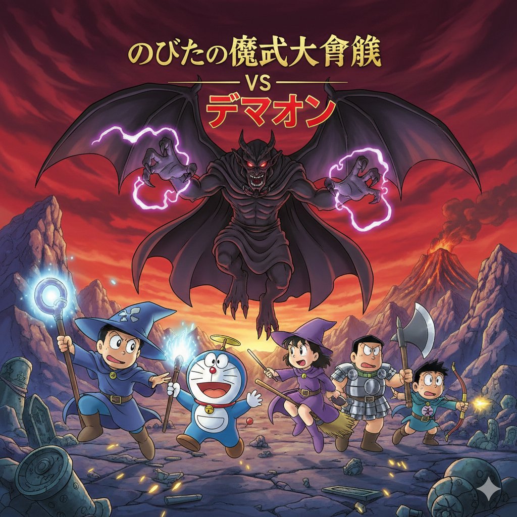 Preview image for Doraemon Movie Scene Generation prompt
