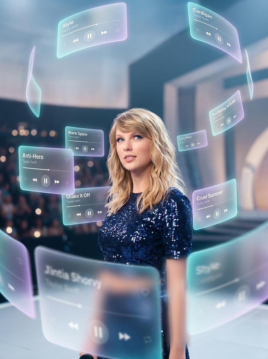 Preview image for Drake with Orbiting Glass Music Interfaces prompt