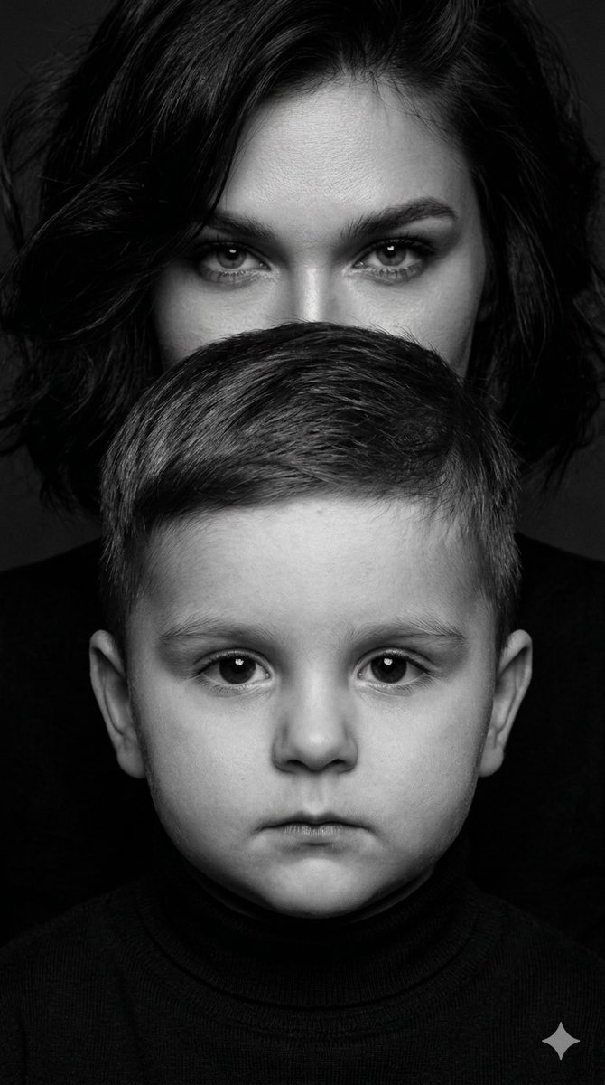 Preview image for Dramatic Black and White Family Portrait Prompts prompt
