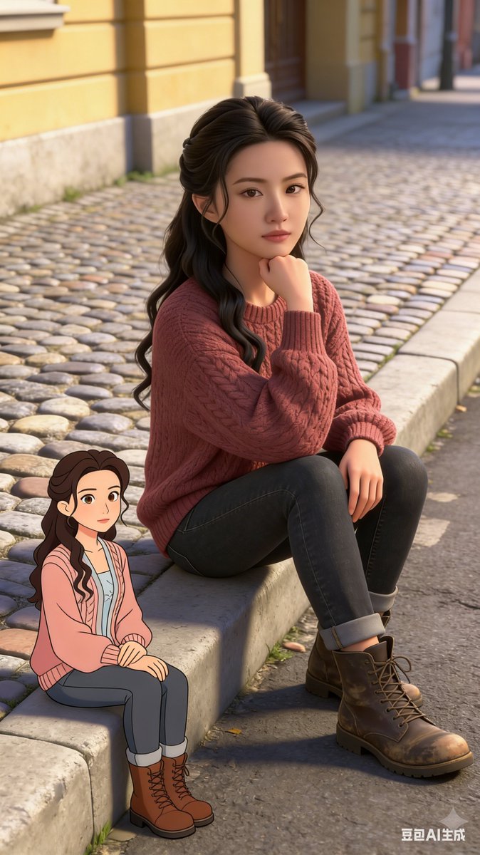 Preview image for Dual Portrait Generation: Realistic and Cartoon Self-Portrait prompt