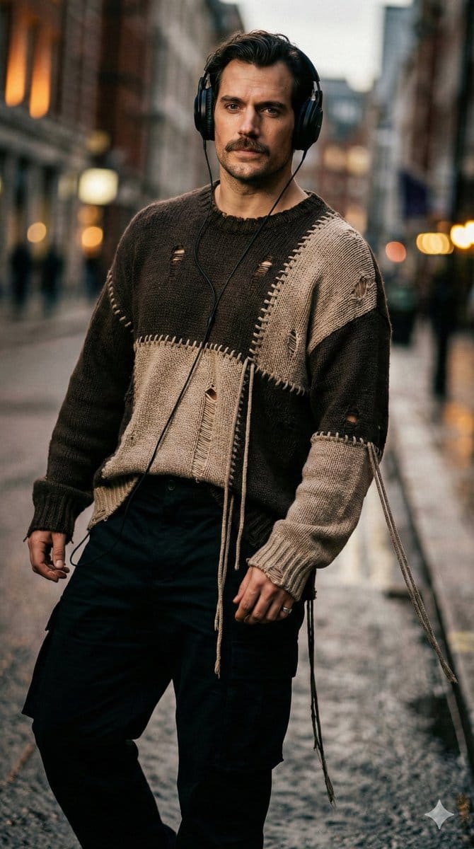 Editorial Street-Fashion Portrait Prompt - AI Generated Character Style Image Example