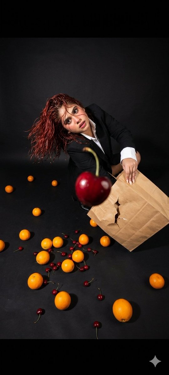 Preview image for Editorial Fashion with Motion and Fruit prompt