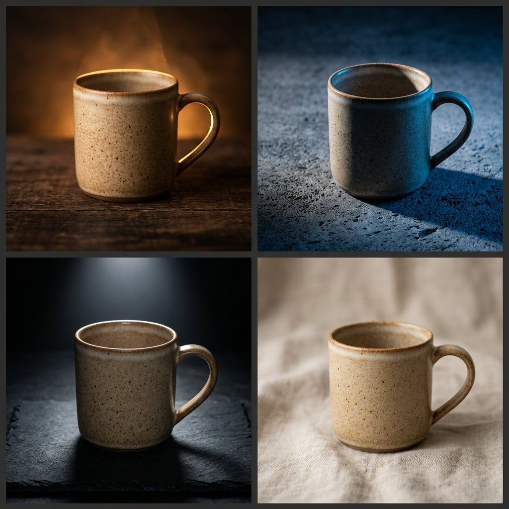 Preview image for Editorial Macro Mug Design prompt