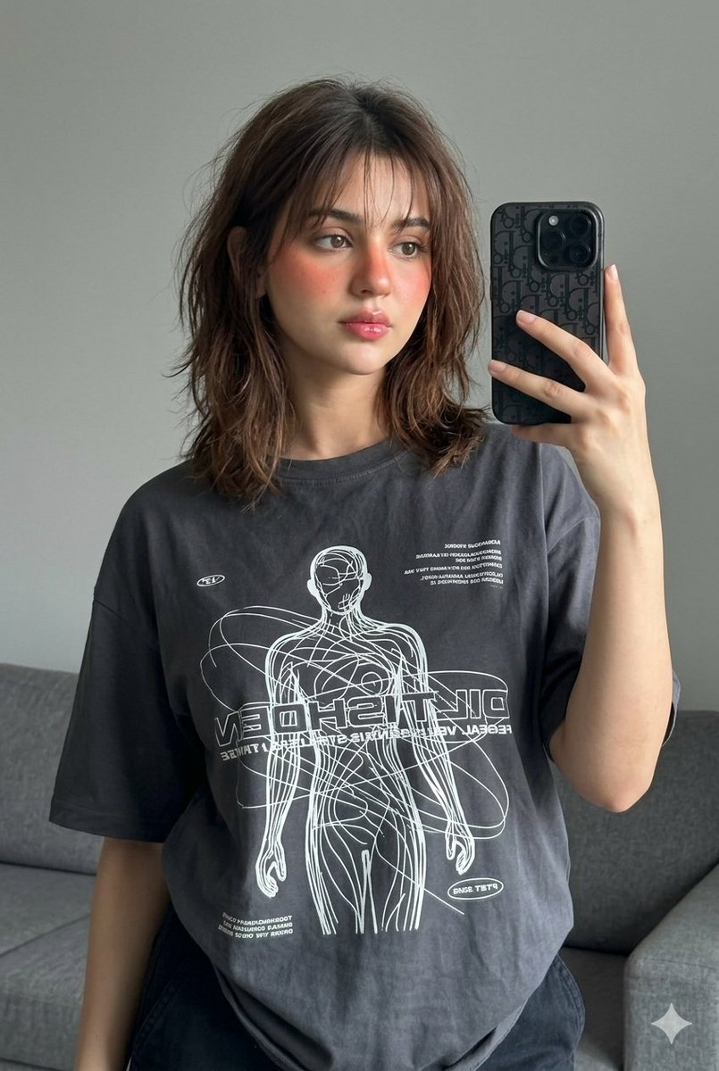 Preview image for Editorial Mirror Selfie Edit prompt