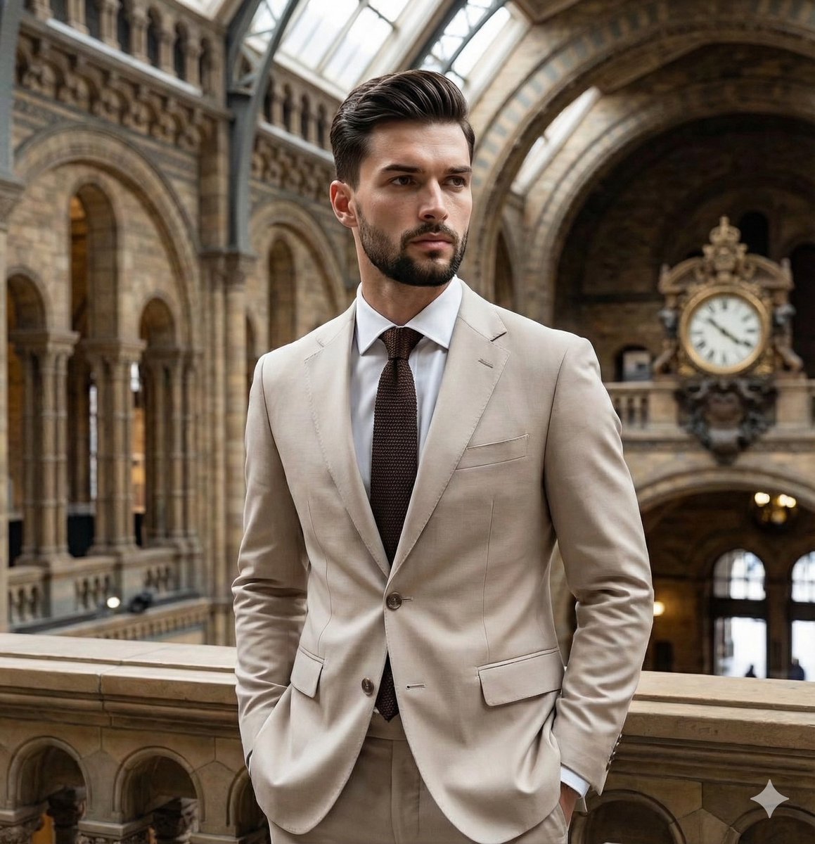 Preview image for Editorial Portrait with Architectural Framing prompt