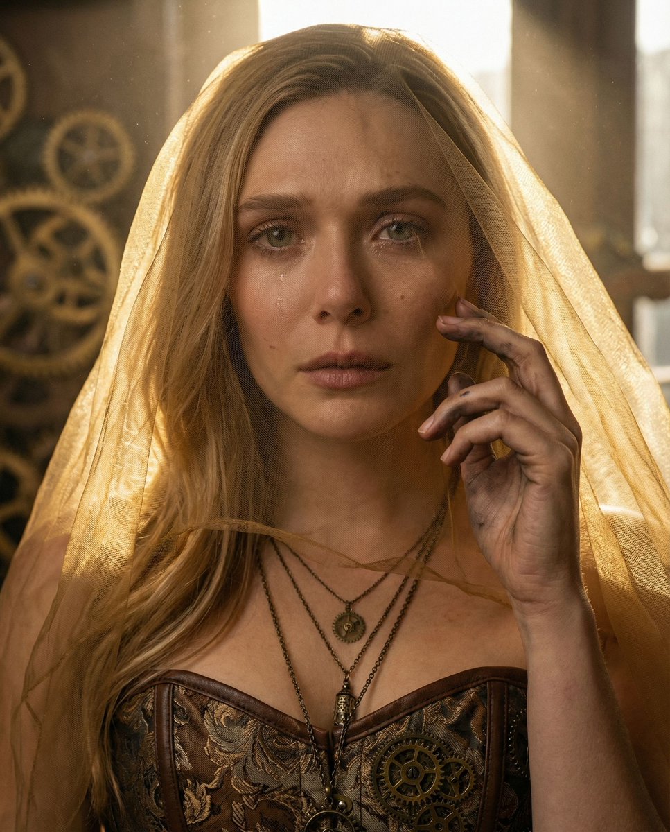 Elizabeth Olsen: Golden Sorrow of Time Editorial Portrait