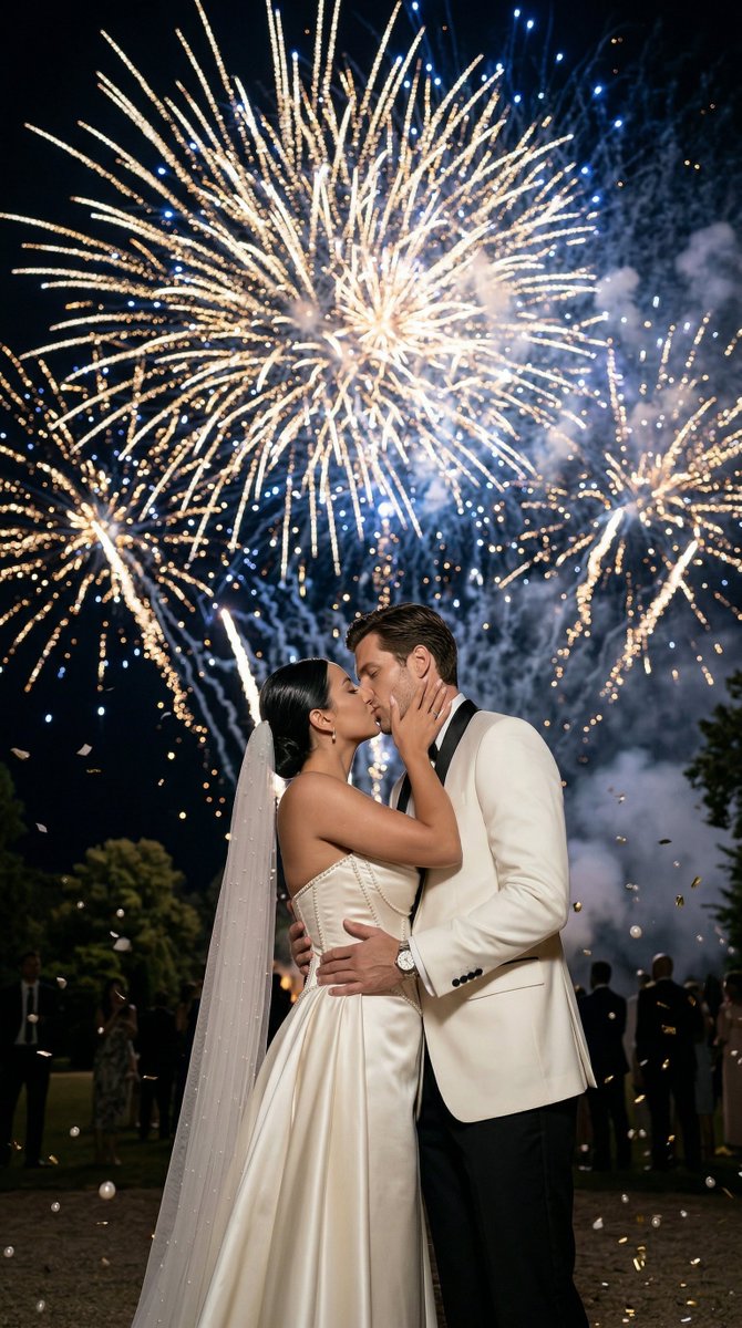 Preview image for Epic Firework Wedding Kiss Image-to-Image Prompt for Nano Banana 2 prompt