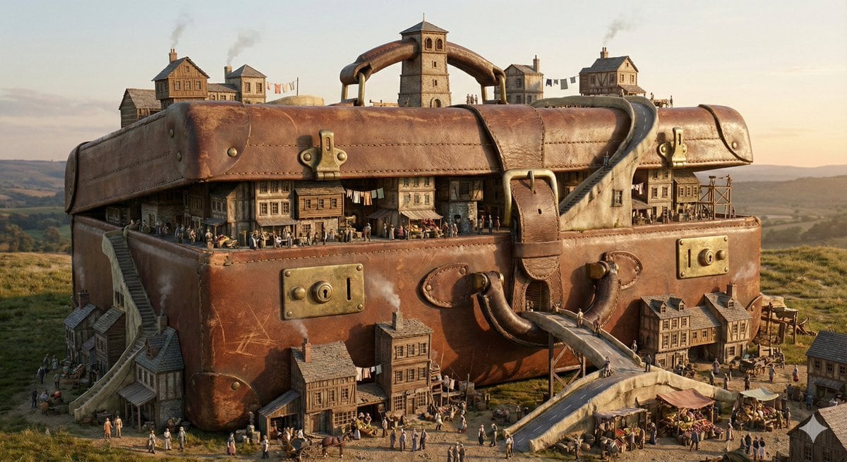 Everyday Object Reimagined as a City - Prompt de IA