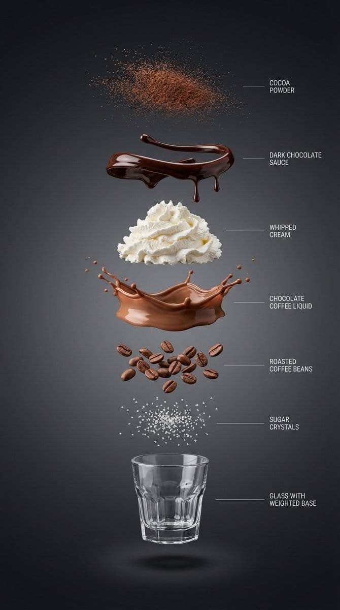 Exploded View Infographic Prompts for Coffee and Milkshakes - KI-Prompt