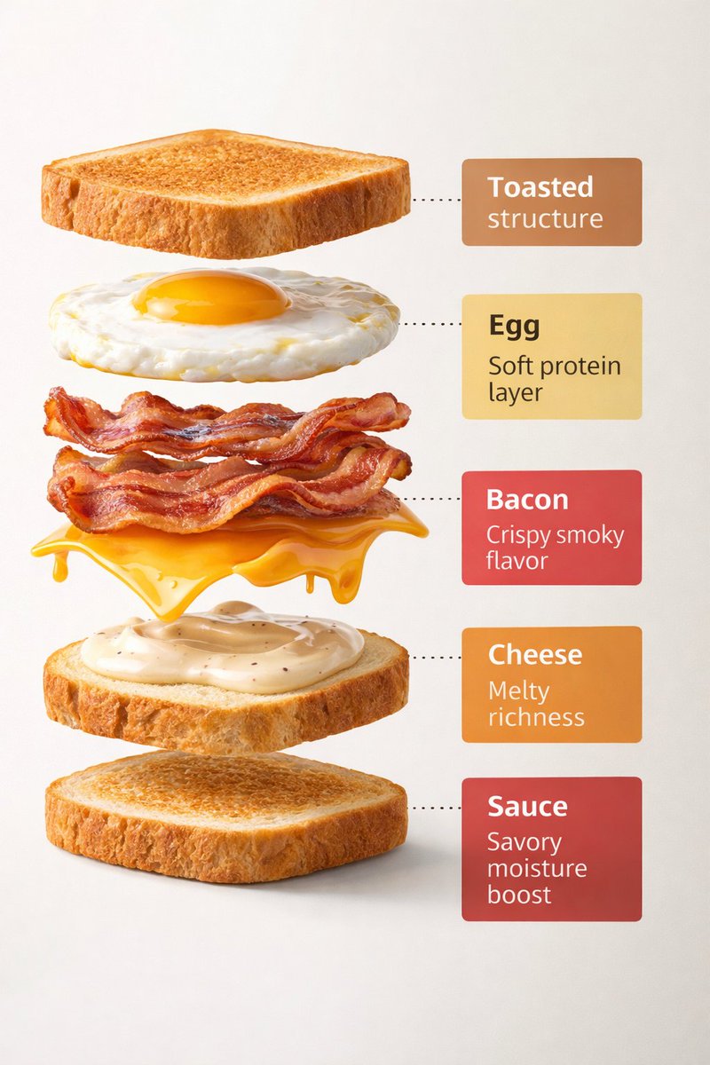 Preview image for Exploded View Sandwich Animation Prompt prompt