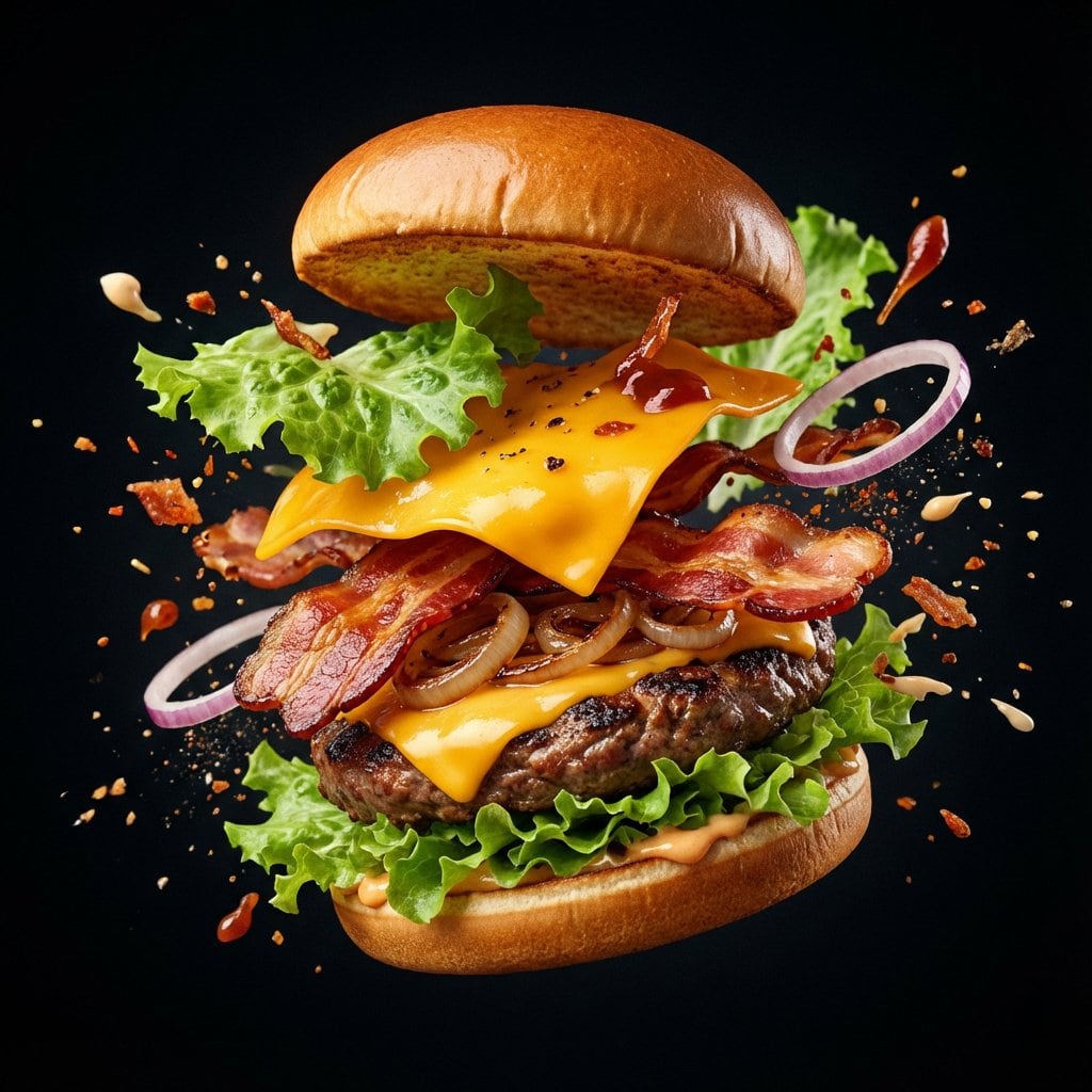 Explosion Food Poster for Marketing - KI-Prompt