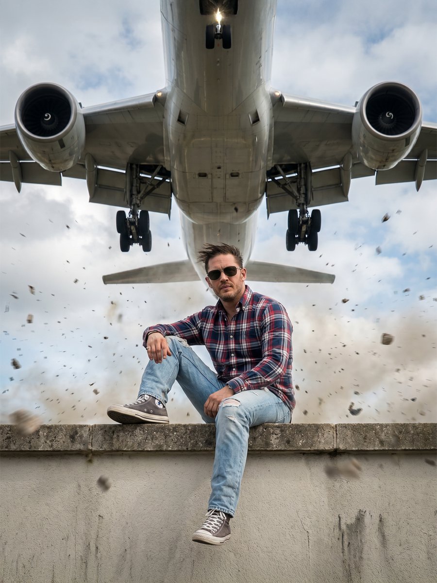 Preview image for Extreme Low Angle Airplane Scene prompt