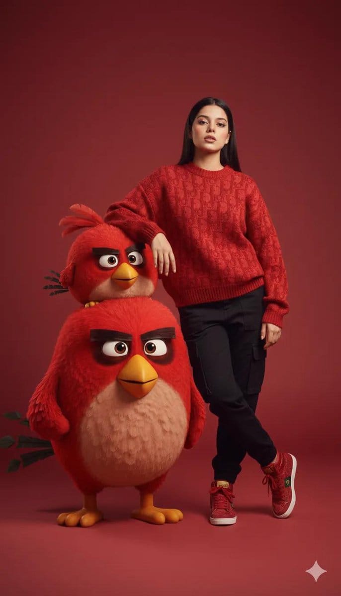 Fashion Editorial with 3D Cartoon Characters - Prompt IA