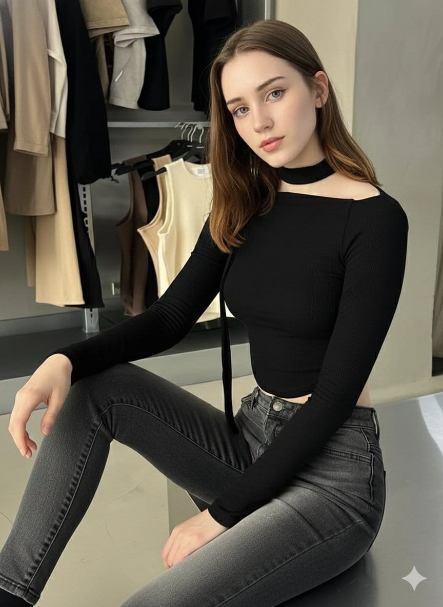 Fashion Try-On Room Selfie Prompt - KI-Prompt